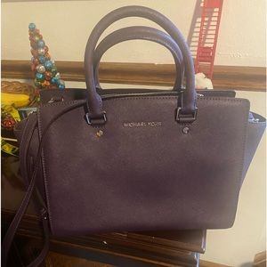 Purple Michael Kors Satchel